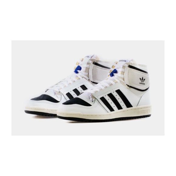 Adidas Top Ten DE Mid Mens Retro Basketball Shoes White Black Q46255 NEW Multi - Picture 5 of 7